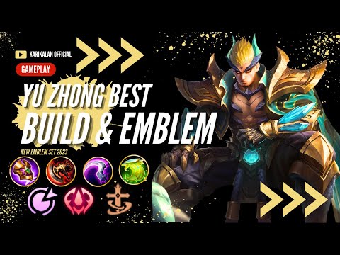 Yu Zhong Best Build and Emblem 2023 | MLBB