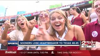 #7 Oklahoma upset by Texas, 48-45 in highest-scoring Red River Showdown ever