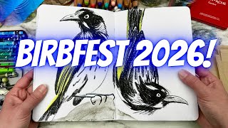 🎨 31 Birds for BIRBFEST 2026 Flip Through 🦉🦜🐦⬛