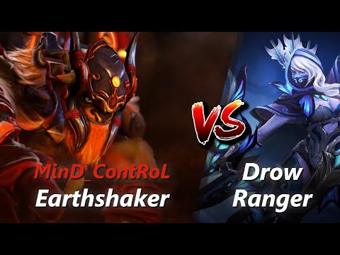 MinD_ContRoL offlane Earthshaker vs Drow Ranger/Bane | First 10 minutes