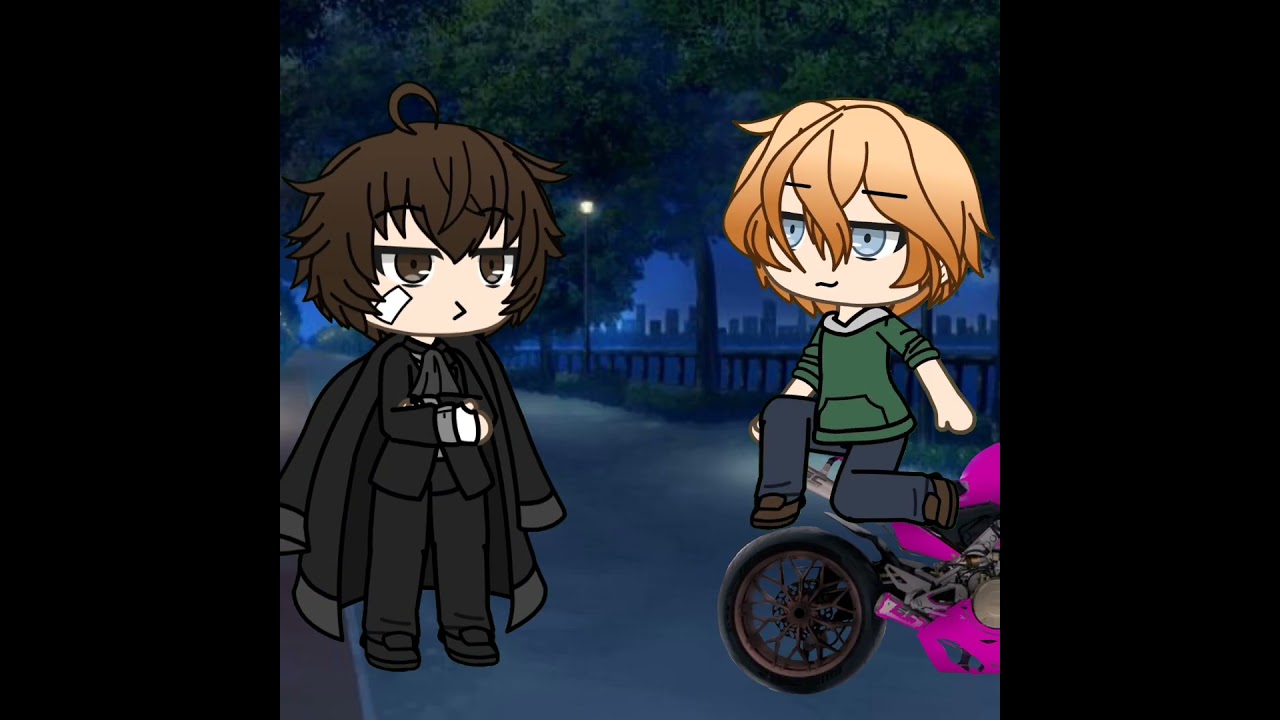 Gacha motorcycle trend 🏍✨️//#bungostraydogs #soukoku #anime #gacha #trend #tweening #shorts #fyp