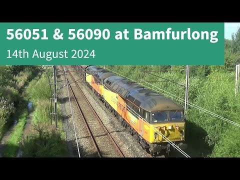 56051 & 56090 at Bamfurlong - 14th August 2024