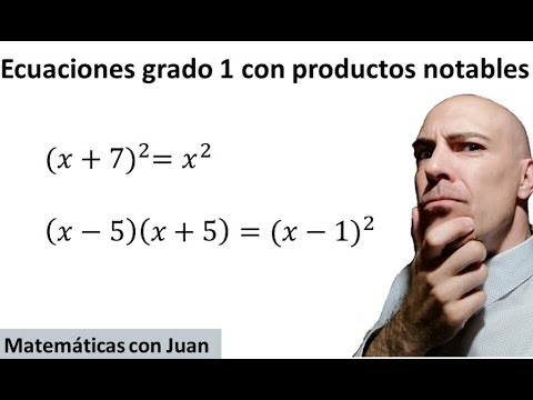 ▷ Ecuaciones de primer grado CON UNA INCÓGNITA Y PRODUCTOS NOTABLES