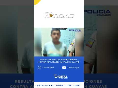 RESULTADOS DE LAS INTERVENCIONES CONTRA ACTIVIDADES ILÍCITAS EN GUAYAS