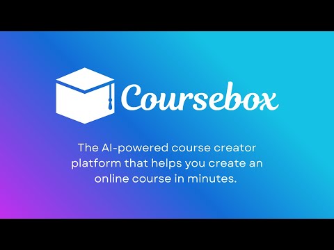 AI Course Creator | Coursebox Demo