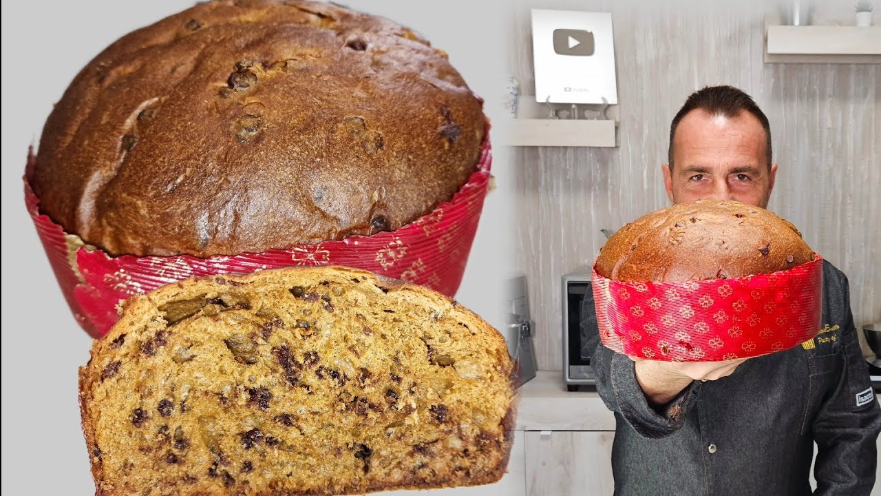 PANETTONE CAFFÈ☕️ E CIOCCOLATO FONDENTE 🍫 -Con lievito madre o di birra ricetta spettacolare