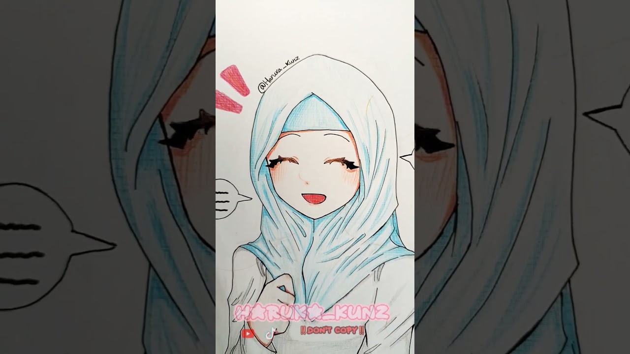 🌷🧕🏻||• How beautiful•||🧕🏻🌷 [•ib:me??/@RefikaCh/@Indahh_art•]#art#drawing#foryou#doodle#fyppp