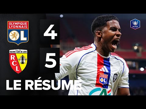 4-5 Résumé Lyon vs Lens !! tirs au but Coupe de France Highlights Roman Yaremchuk Goal Endrick