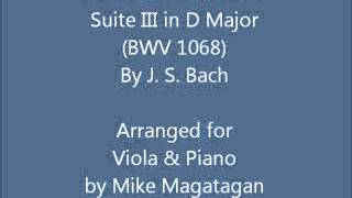 Air from Orchestral Suite III in D Major (BWV 1068) for Viola & Piano