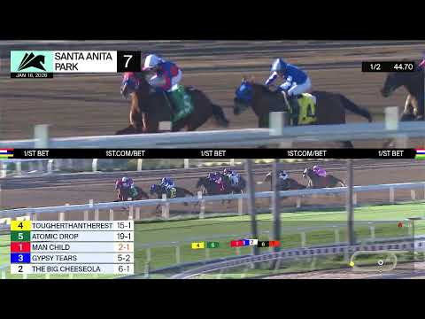 Atomic Drop wins Race 7 on Friday, January 16 at Santa Anita Park
