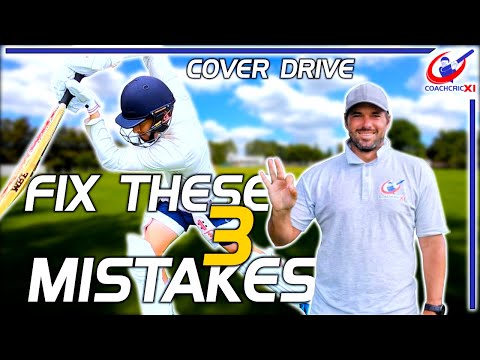 Cover Drive Mistakes - Cover Drive Batting Drills - Fix these 3 Mistakes