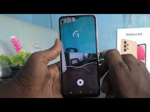 How to set timer for taking photos in Samsung Galaxy A13
