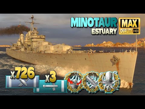 Cruiser Minotaur: The enemy is about to win - World of Warships