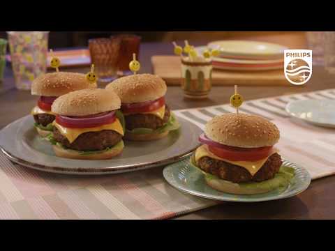 Philips Chef - Hamburgers uit de Airfryer XXL