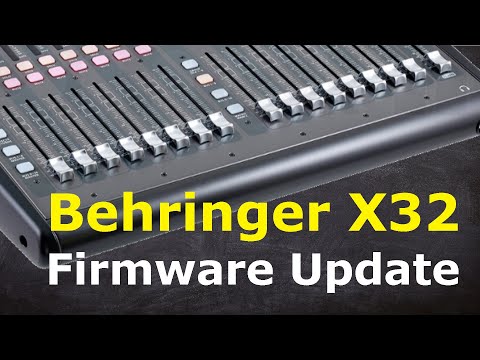 BehringerX32 Firmware Update - 4.0.2 - Tutorial (deutsch/german)
