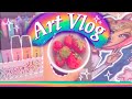 ART VLOG 2 Drawing Mini Stationary Haul Gifts Chocolate And More