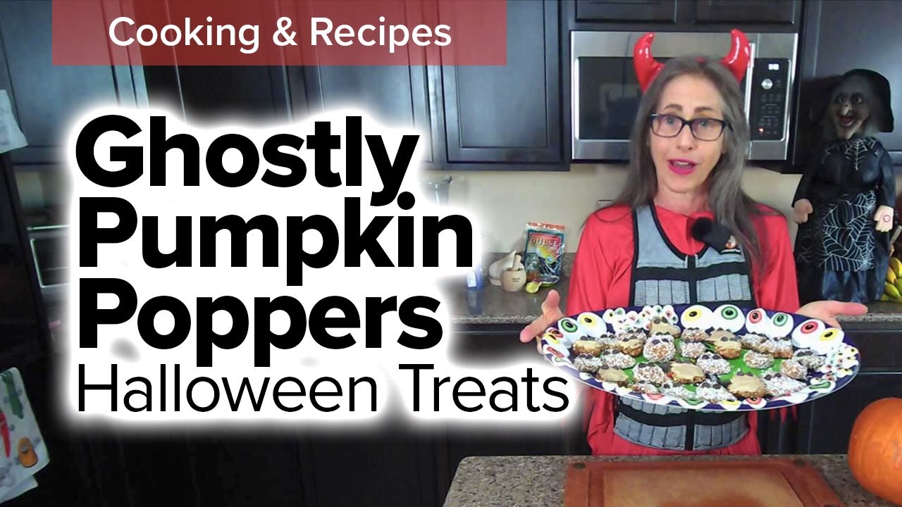 Ghostly Pumpkin Poppers 🎃 Healthy Halloween Treats