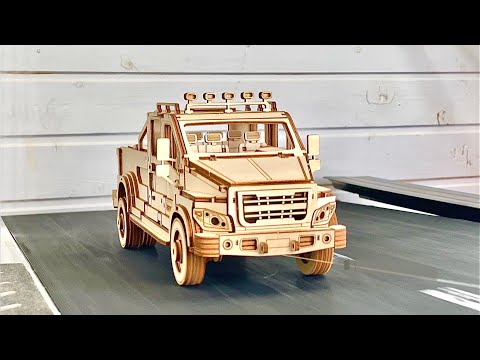 Thumbnail for Woodworking Truck Top Speed Challenge. Wooden PickUp Test by Pickup truck, Truck