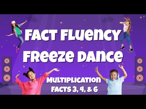 Fact Fluency Freeze Dance - Multiplication Facts 3, 4, & 6 - Grade 3 Brain Break