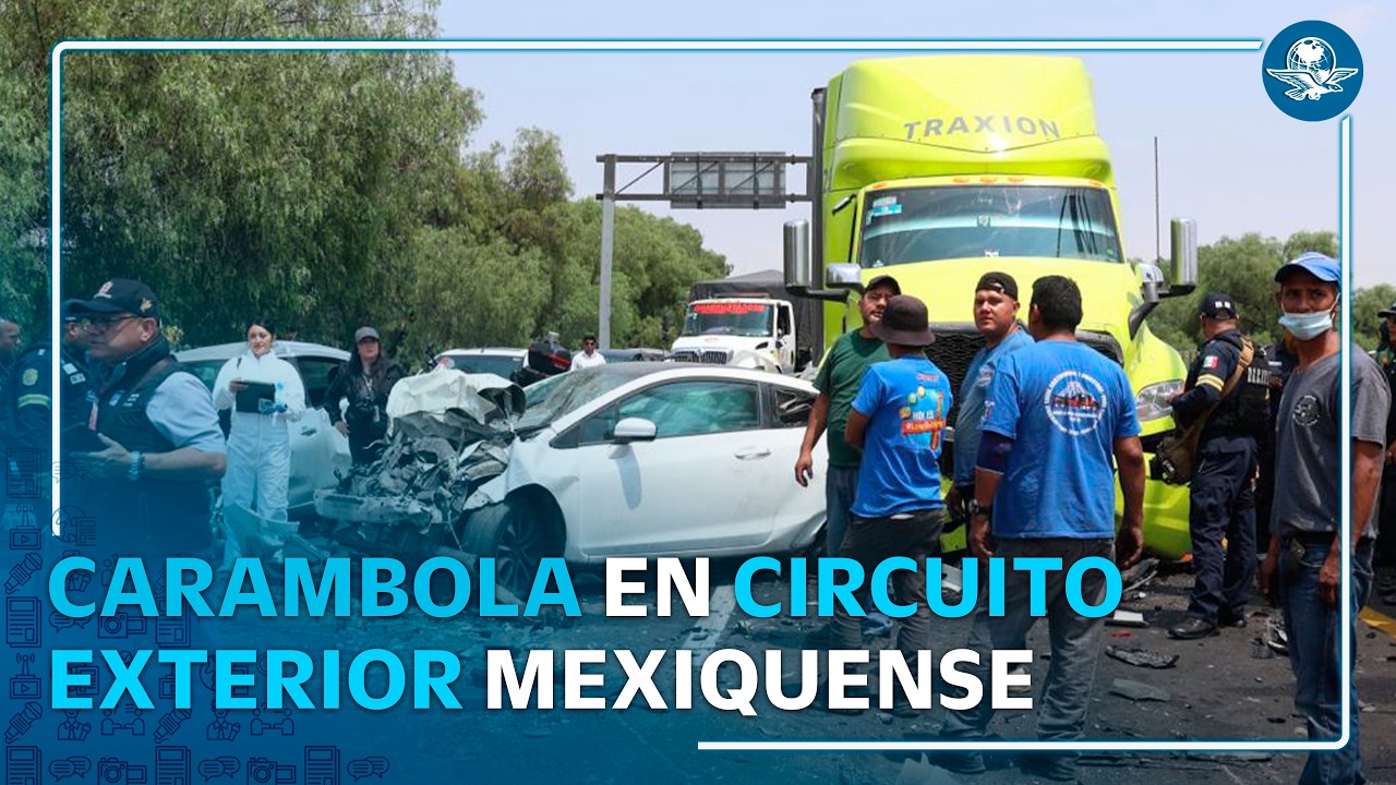 Accidente en Circuito Exterior Mexiquense deja un muerto y caos vial