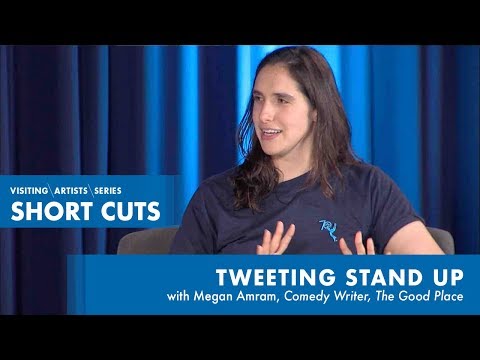 Tweeting Stand Up with Megan Amram, Comedy Writer, The Good Place (Part 1/2) I DePaul VAS
