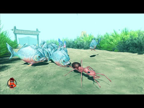 [Dangerous Ocean] Escape from piranhas - ARBS- Animal Revolt Battle Simulator