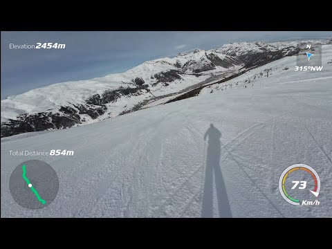 Livigno - The steepest and most difficult black slope no.24 PARADISIN Mottolino