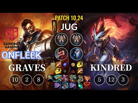 SB OnFleek Graves vs Kindred Jungle - KR Patch 10.24