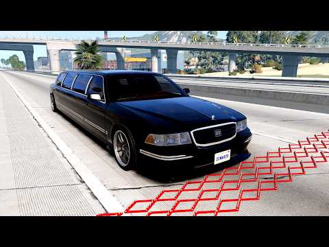 Massive Spike Strip Pileup Car Crashes #147 – BeamNG Drive | CrashBoomPunk