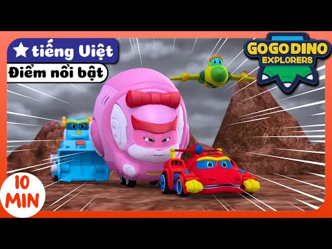 Viki cứu hộ ở Núi Lửa 🌋【GOGODINO KHÁM PHÁ】| Điểm nổi bật | Khủng long | Tiếng Việt