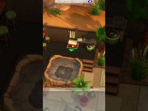 I built Johnny Zest a backyard oasis / Slipshod Mesquite Pt. 6 / Sims 4 #shorts - YouTube