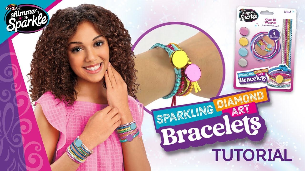 Sns sparkling diamond art bracelets