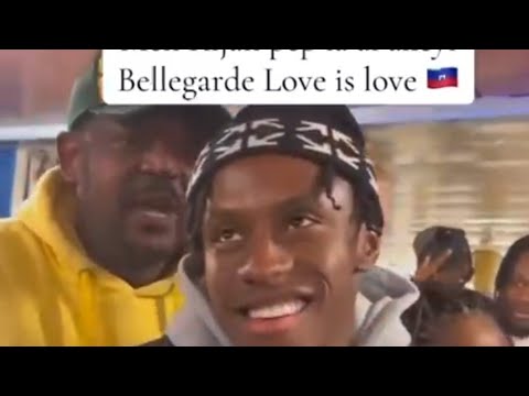 😍🇭🇹Sa bèl men kijan fanatik la France yo tap bay Bellegarde love la, fans yo te swaf jwè an, GOAT 👈🏽