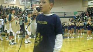 8 year old Payton Kemp singing The Star Spangled Banner