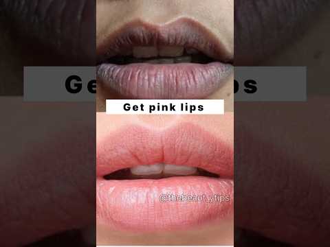 How to get soft pink lips naturally at home 💯| Korean pink lips 👄| #shorts #darklips #viral