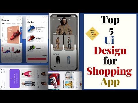 Top 5 Ui Designs For Shopping App in 2020 | Best Shopping Ui Designs 2020 | Learn With Fun