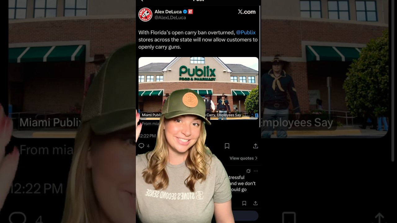 Publix To NOT Restrict 2A Rights… Grabber NOT Happy #2ndamendment #shortsfeed #shorts #shortsvideo