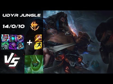 JUNGLE Udyr vs Zac - EU Grandmaster Patch 14.12