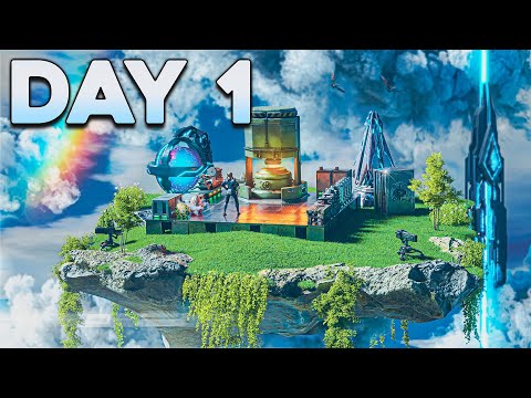 We Built the Greatest Floating Island Base in ARK PvP...