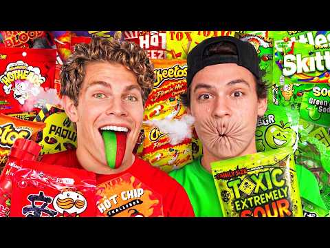 Spicy vs Sour Food Challenge!