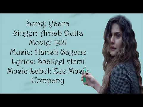 Yaara,tu,mujhme, yuin,basa,lyrics,,,arnab, datta,(lyrics) video