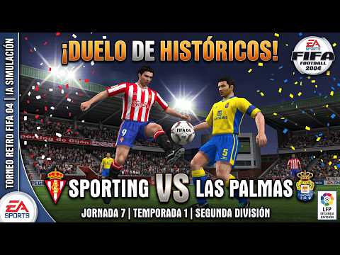 Sporting vs Las Palmas | Jornada 7, Temporada 1 | Segunda División | Torneo FIFA 04