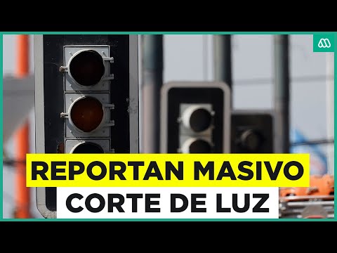 Masivo corte de luz afectó a varias comunas de la Región Metropolitana