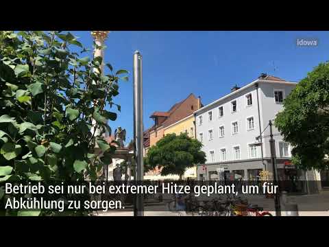 Nebelsäulen sollen den Straubinger Stadtplatz kühlen