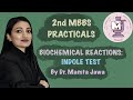 Indole Test By Dr Mamta Jawa Biochemical Reactions 2nd MBBS Practicals Microbiology