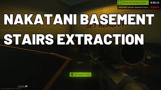 Nakatani Basement Stairs Extraction - Ground Zero - Escape from Trakov #escapefromtarkov #tarkov