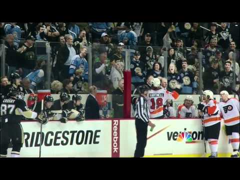 Penguins Flyers Brawl HD 4/1/2012