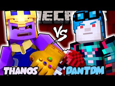 ADMIN DanTDM VS THANOS!! - [Minecraft Animation]