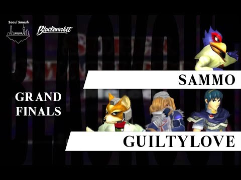 Sammo (Falco) vs GuiltyLove (Marth, Sheik, Fox) - BLACKOUT 1 SSBM - Grand Finals
