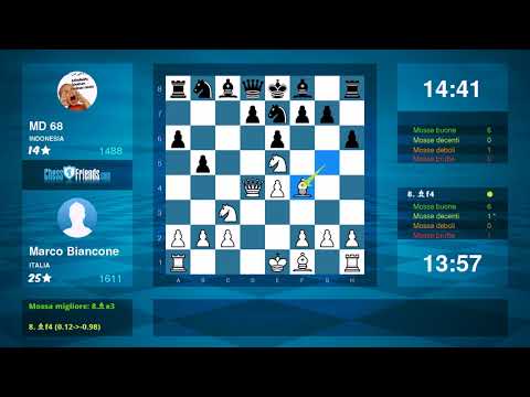 Chess Game Analysis: Marco Biancone - MD 68 : 1-0 (By ChessFriends.com)
